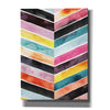 'Vivid Watercolor Chevron II' by Grace Popp, Canvas Wall Glass