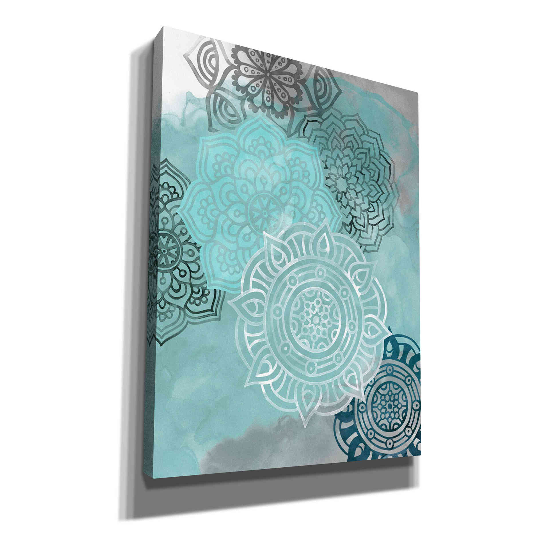 'Ink Blot Mandala II' by Grace Popp, Canvas Wall Glass