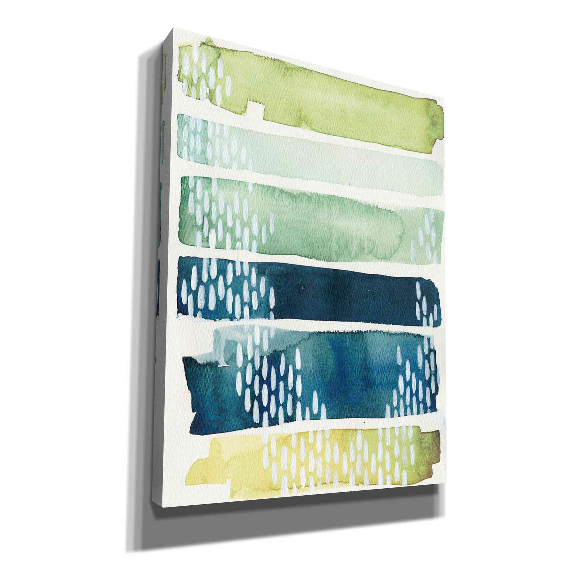 'Aqua Streak II' by Grace Popp, Canvas Wall Glass