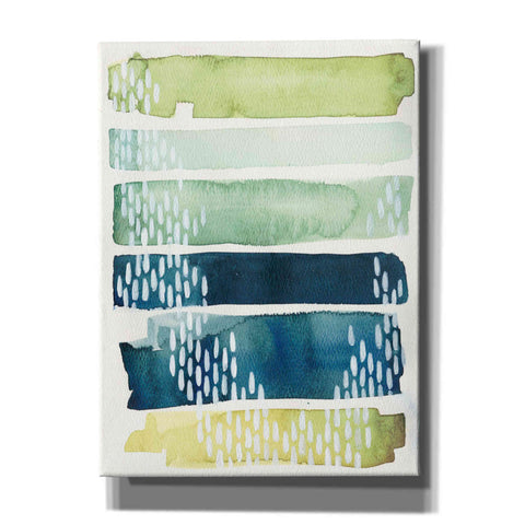 Image of 'Aqua Streak II' by Grace Popp, Canvas Wall Glass