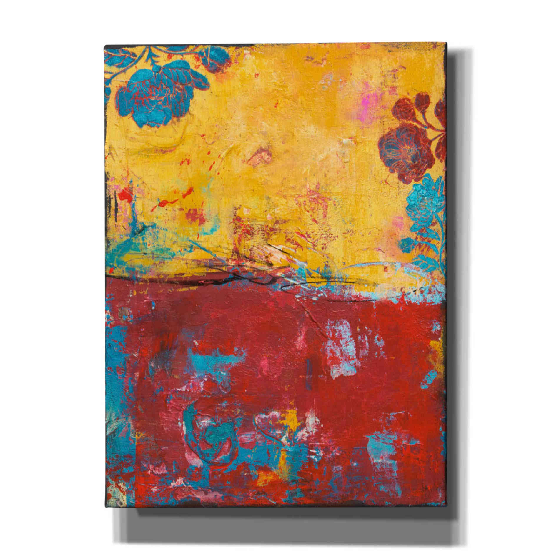 'Mexican Rose' by Erin Ashley, Canvas Wall Art