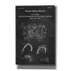 'Protective Armor for Football Blueprint Patent Chalkboard,' Canvas Wall Art