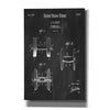 'Dumbbell Blueprint Patent Chalkboard,' Canvas Wall Art