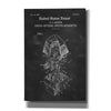 'Keyboard Key Blueprint Patent Chalkboard,' Canvas Wall Art