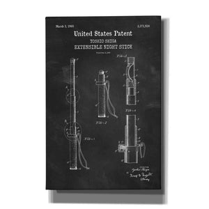 'Night Stick Blueprint Patent Chalkboard,' Canvas Wall Art