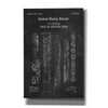 'Oboe Blueprint Patent Chalkboard,' Canvas Wall Art