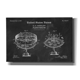 'Planetarium Blueprint Patent Chalkboard,' Canvas Wall Art