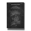 'Scope mount base Blueprint Patent Chalkboard,' Canvas Wall Art