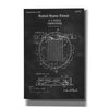 'Tambourine Blueprint Patent Chalkboard,' Canvas Wall Art