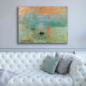 'Impression, Sunrise' by Claude Monet, Canvas Wall Art,54 x 40