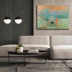 'Impression, Sunrise' by Claude Monet, Canvas Wall Art,54 x 40