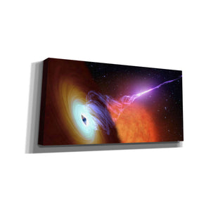 'Black Hole with Jet,' Canvas Wall Art