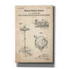 'Anti-slide Lock Blueprint Patent Parchment,' Canvas Wall Art