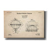 'Balloon Blueprint Patent Parchment,' Canvas Wall Art