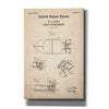 'Boat Attachment Blueprint Patent Parchment,' Canvas Wall Art