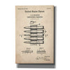 'Carrier Blueprint Patent Parchment,' Canvas Wall Art