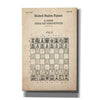 'Chess Blueprint Patent Parchment,' Canvas Wall Art