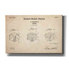 'Dice Blueprint Patent Parchment,' Canvas Wall Art
