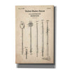 'Drumsticks, 1929 Blueprint Patent Parchment,' Canvas Wall Art