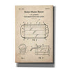 'Medical Face Mask Blueprint Patent Parchment,' Canvas Wall Art