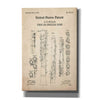 'Oboe Blueprint Patent Parchment,' Canvas Wall Art
