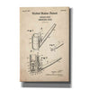 'Smoking Pipe Blueprint Patent Parchment,' Canvas Wall Art