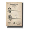 'Tobacco Pipe Blueprint Patent Parchment,' Canvas Wall Art