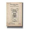 'Electric Vote-recorder Blueprint Patent Parchment,' Canvas Wall Art