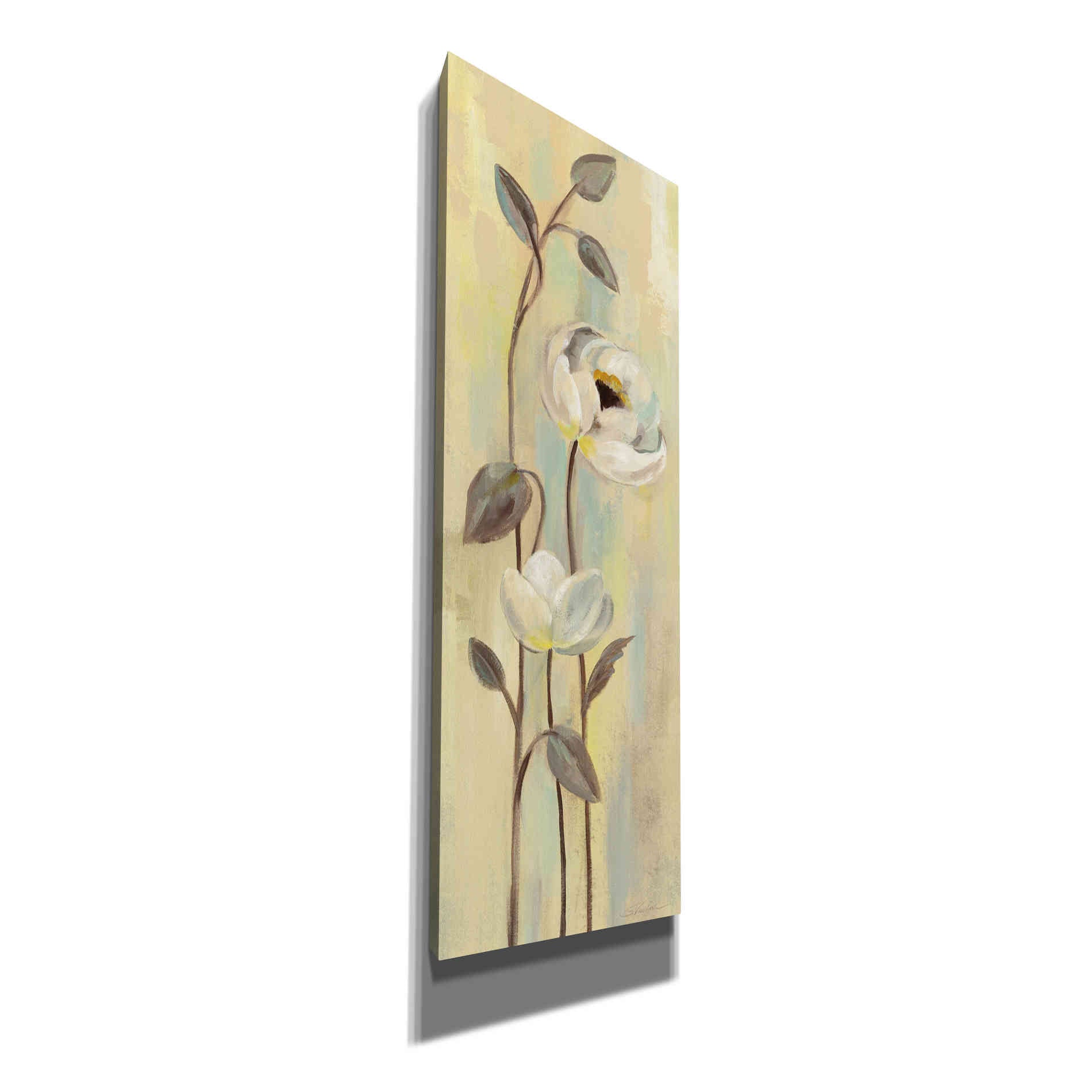 'Neutral Anemone Branches I' by Silvia Vassileva, Canvas Wall Art