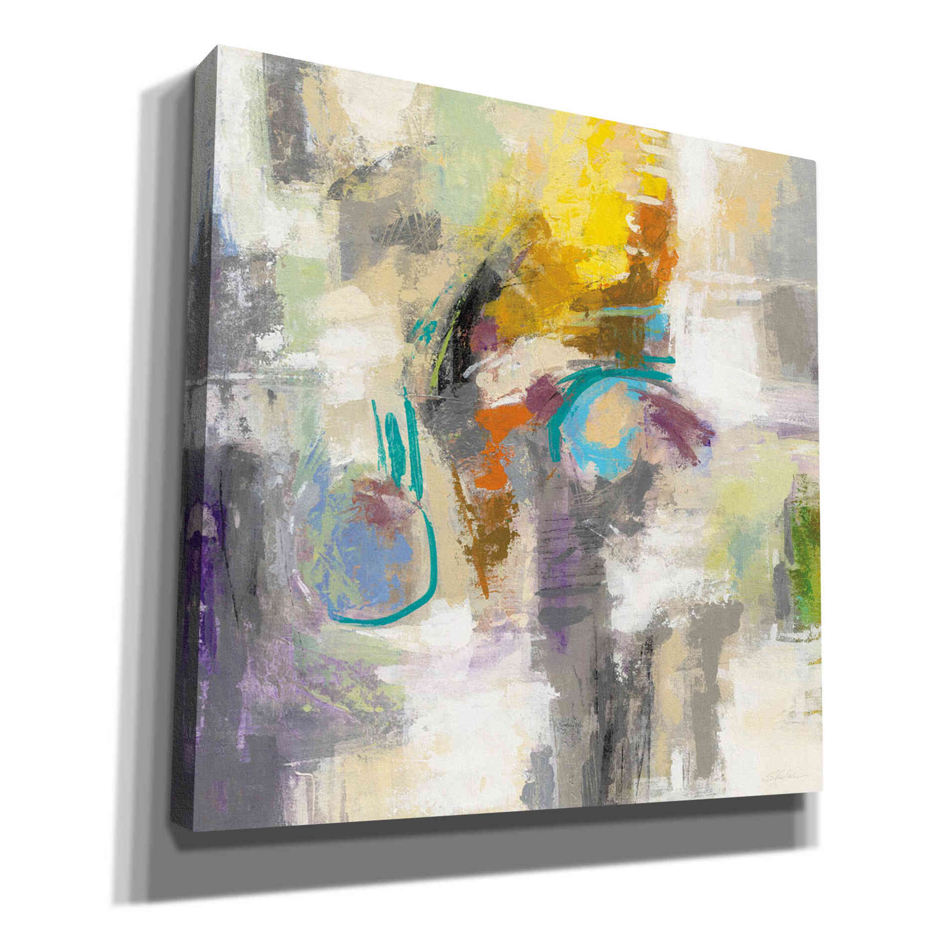'Chalk on Asphalt' by Silvia Vassileva, Canvas Wall Art