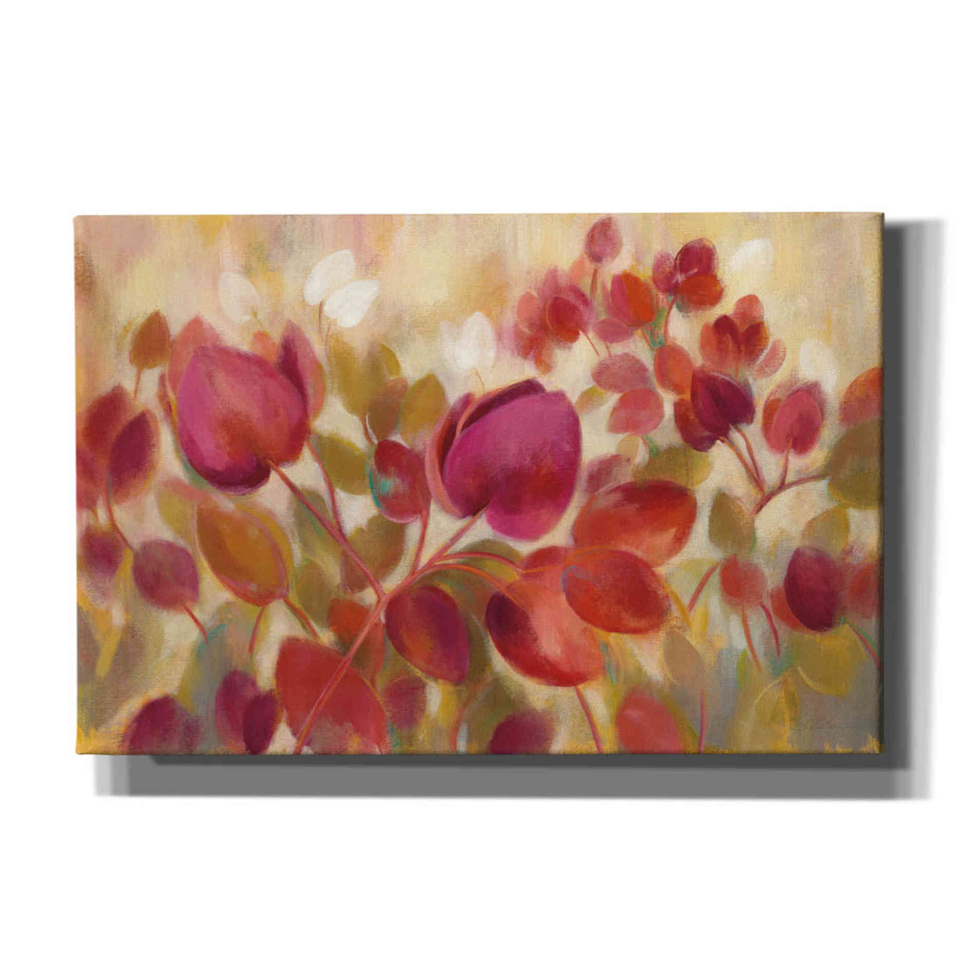 'Magenta Tropical' by Silvia Vassileva, Canvas Wall Art