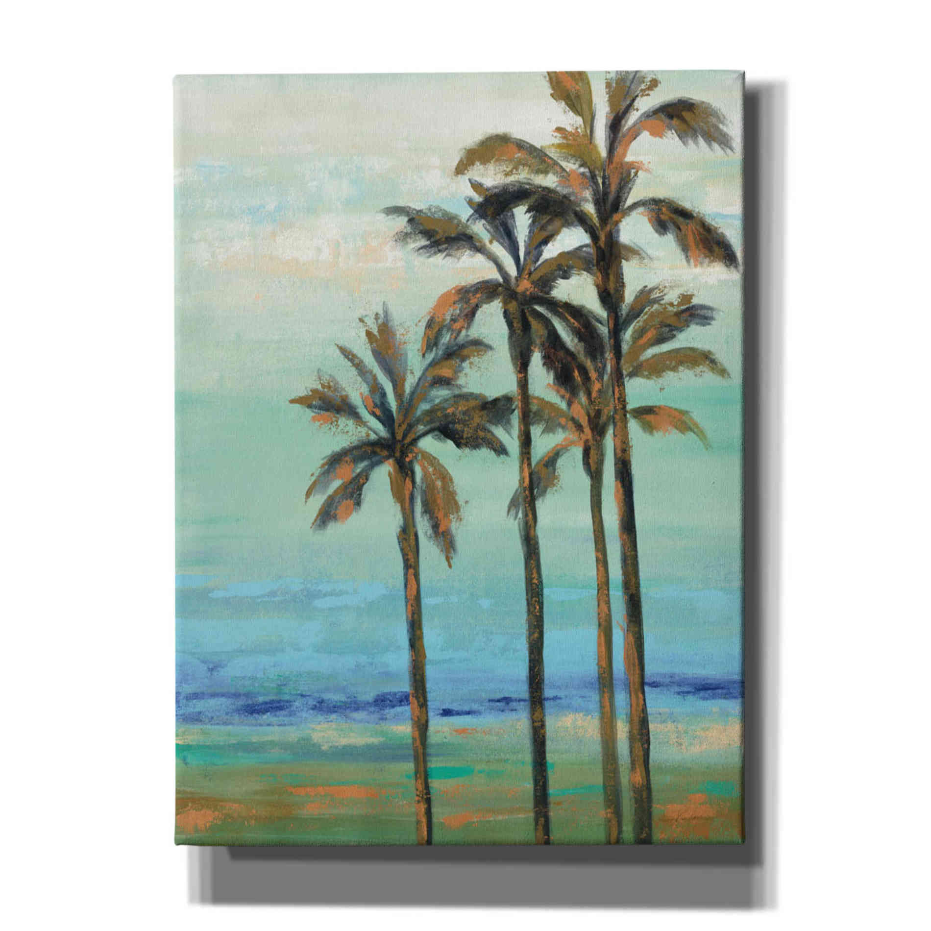 'Copper Palms I' by Silvia Vassileva, Canvas Wall Art