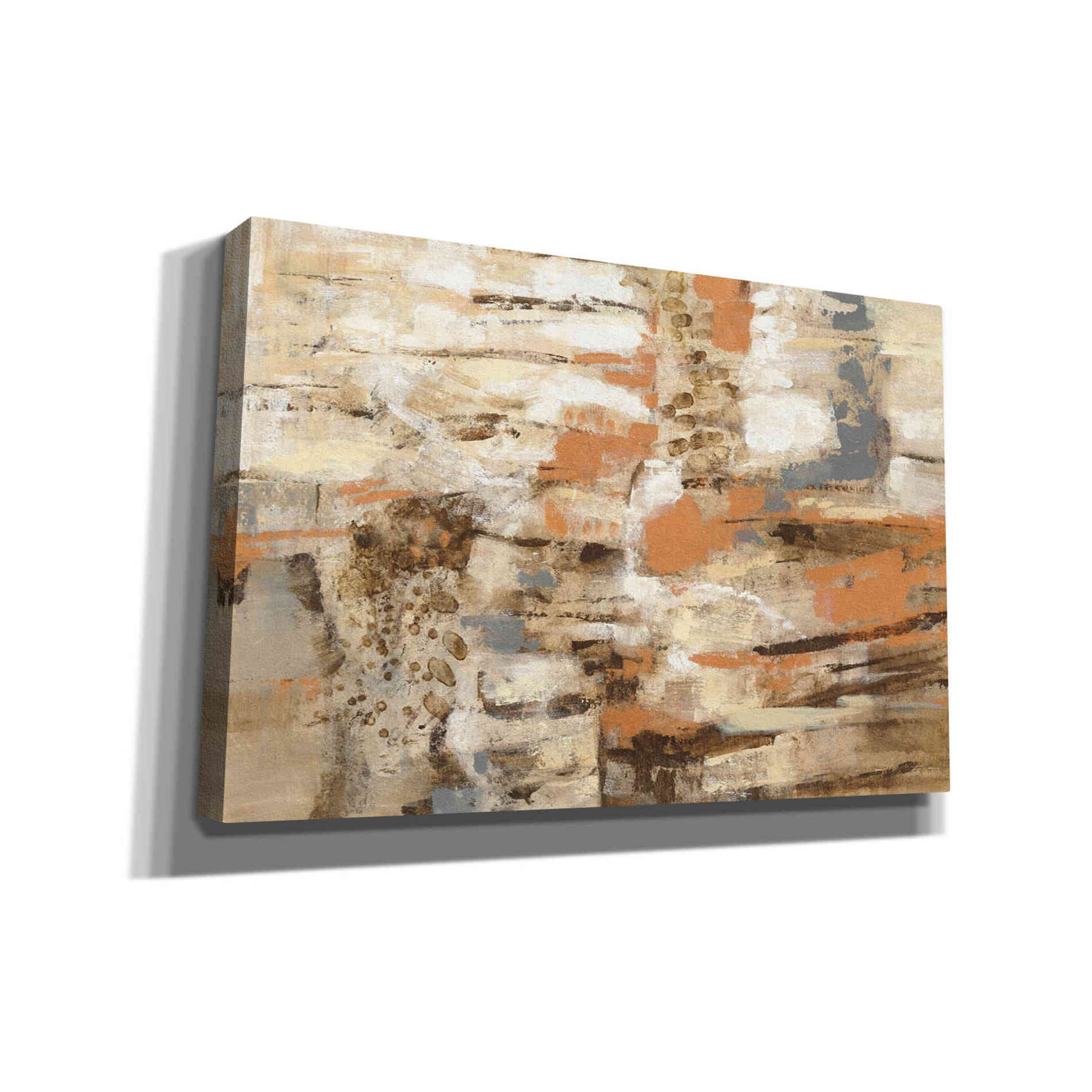 'Copper and Wood' by Silvia Vassileva, Canvas Wall Art