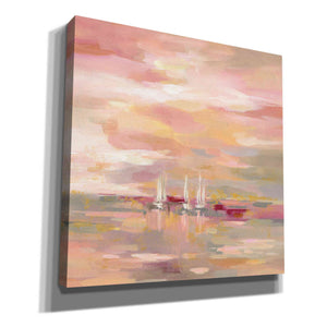 'Crimson Waves' by Silvia Vassileva, Canvas Wall Art