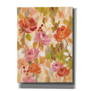 'Pink and Orange Brocade I' by Silvia Vassileva, Canvas Wall Art