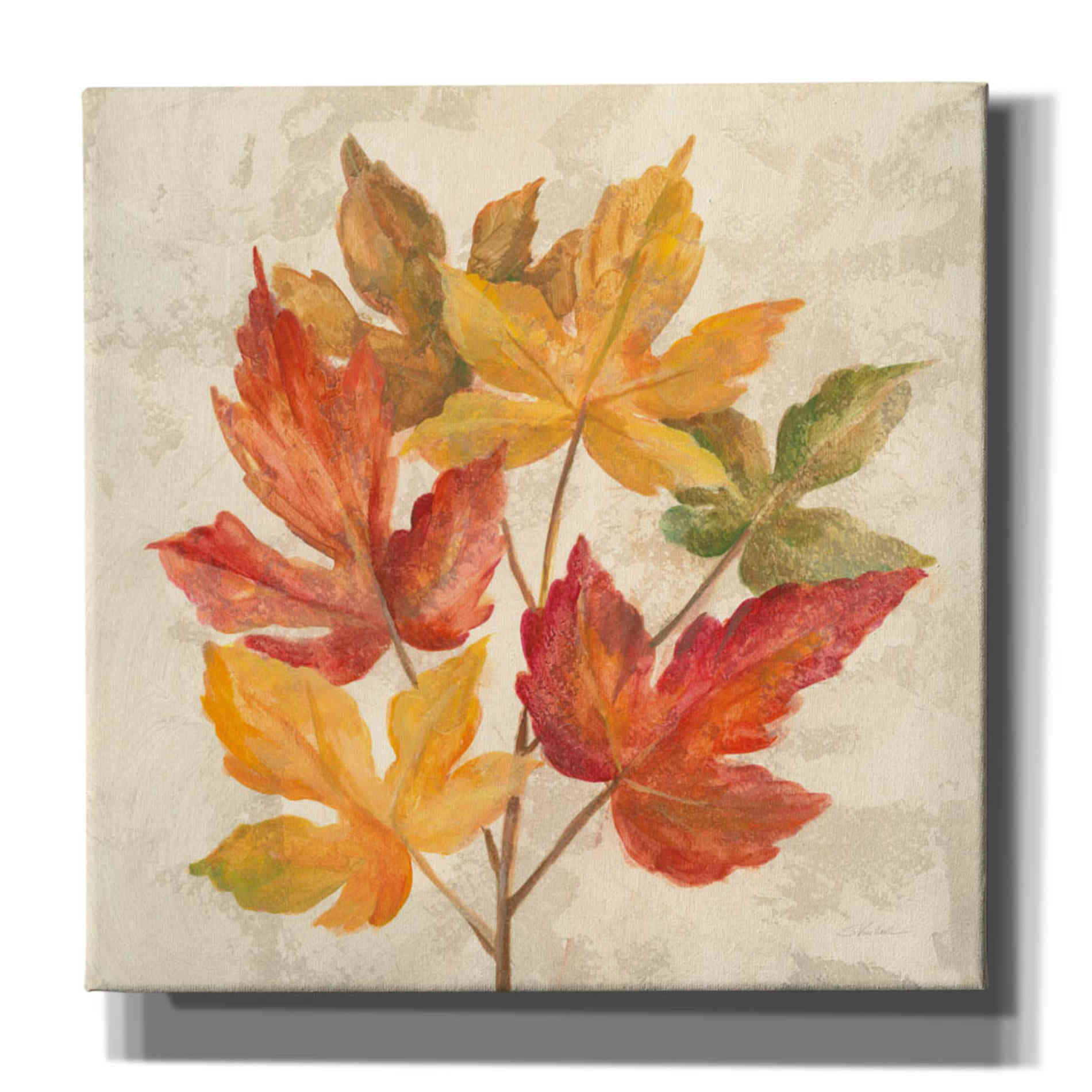 'November Leaves IV' by Silvia Vassileva, Canvas Wall Art