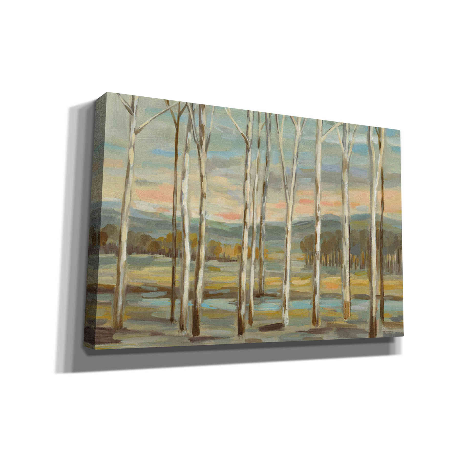 'Silver Forest' by Silvia Vassileva, Canvas Wall Art