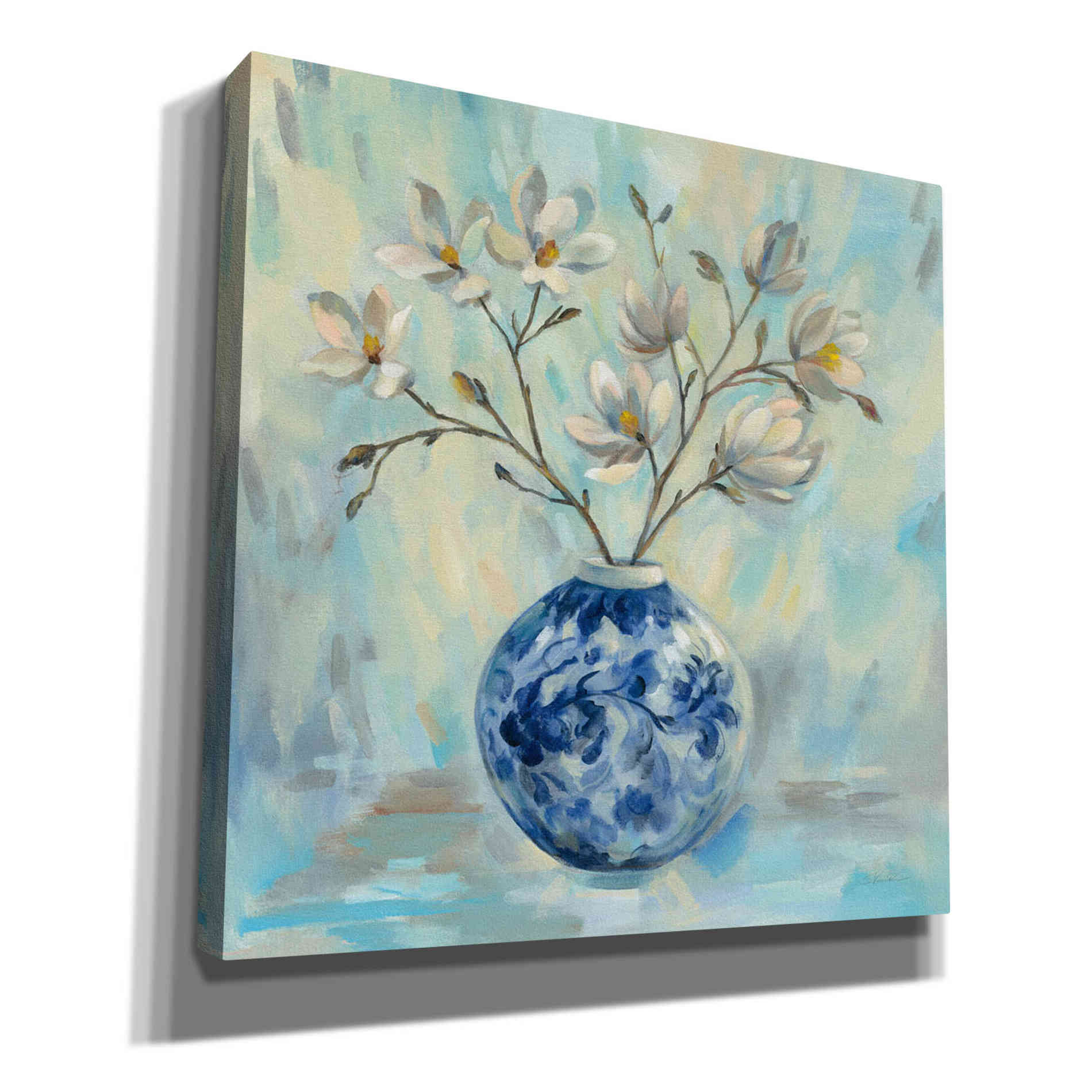 'Chinoiserie and Branches' by Silvia Vassileva, Canvas Wall Art