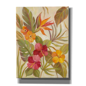 'Coral Tropical Floral I' by Silvia Vassileva, Canvas Wall Art