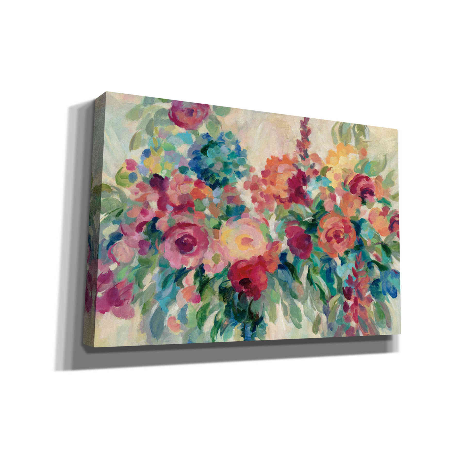 'Flower Market' by Silvia Vassileva, Canvas Wall Art