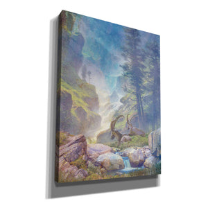 'Bighorn Falls' by Steve Hunziker, Canvas Wall Art