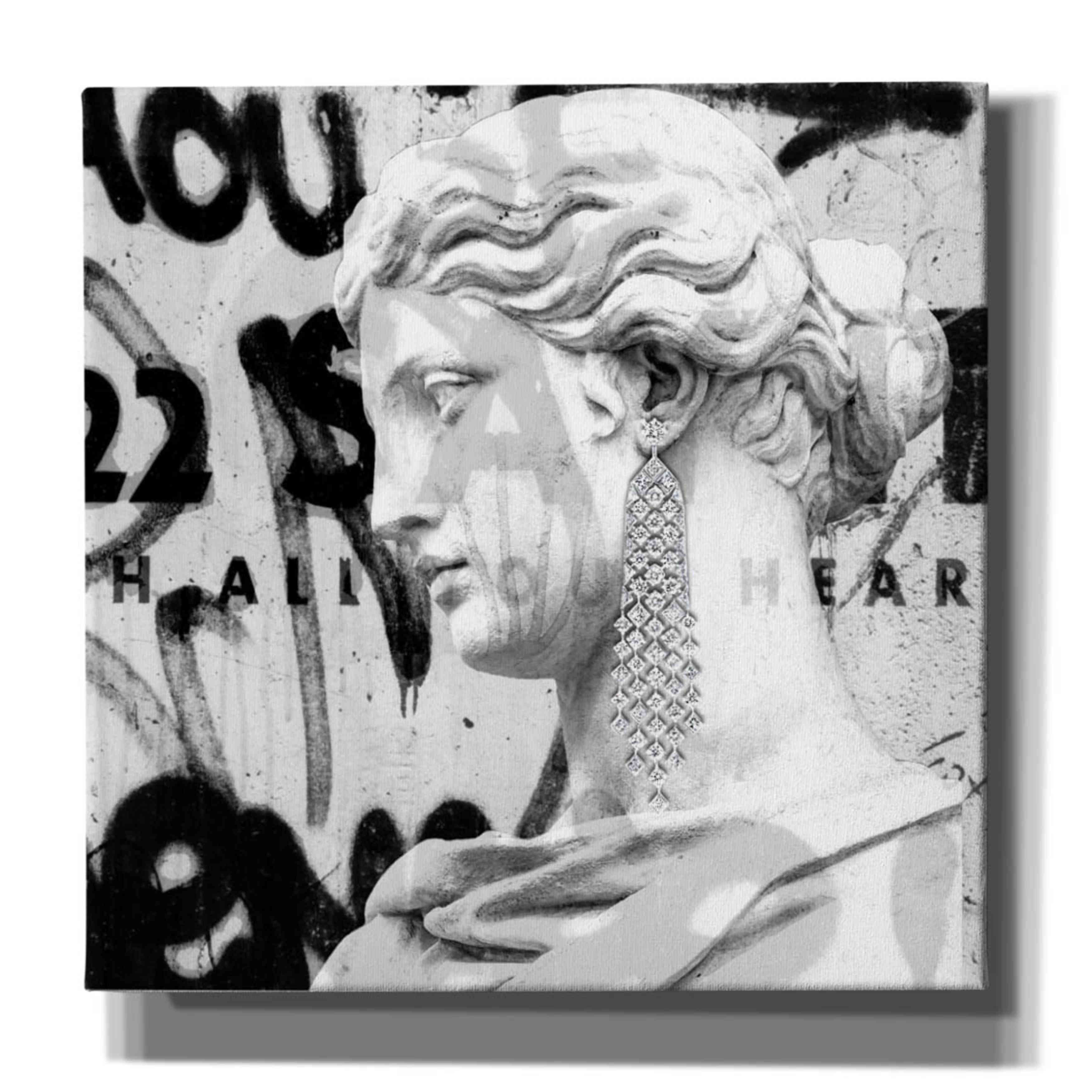 'Graffiti Bust 1' by Karen Smith, Canvas Wall Art