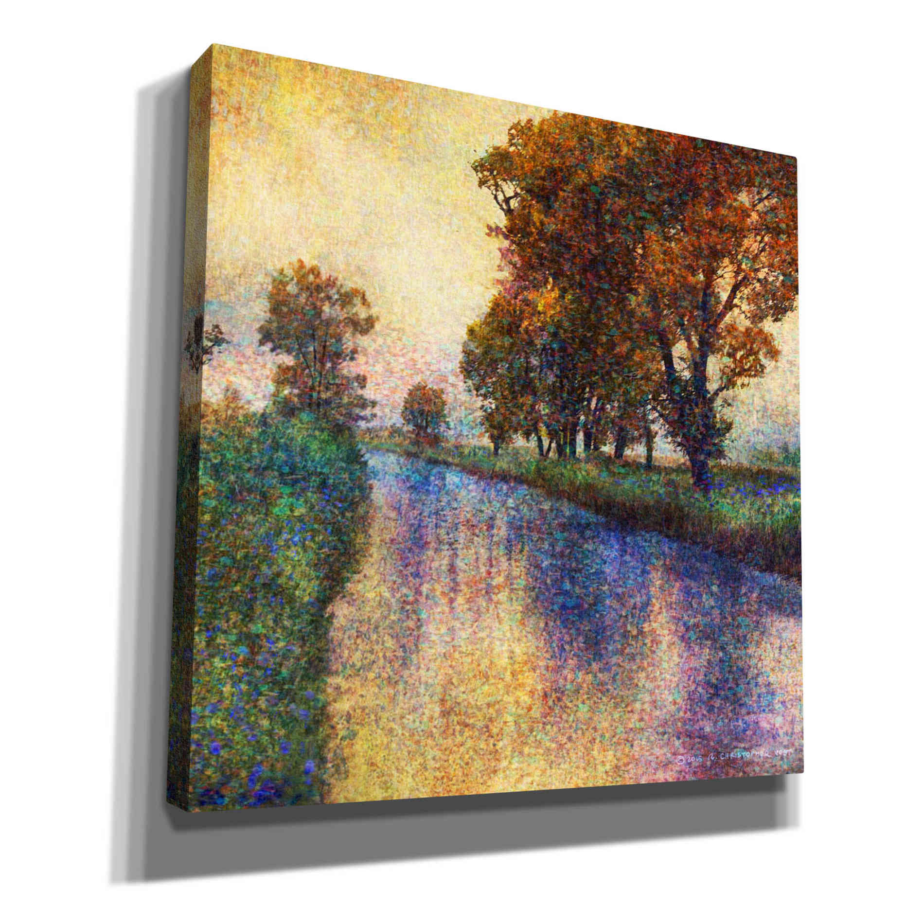 'Dutch Canal' by Chris Vest, Canvas Wall Art