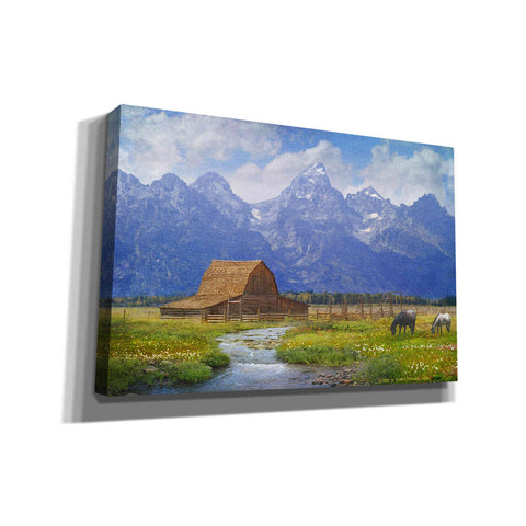 Image of 'Moulton Barn' by Chris Vest, Canvas Wall Art