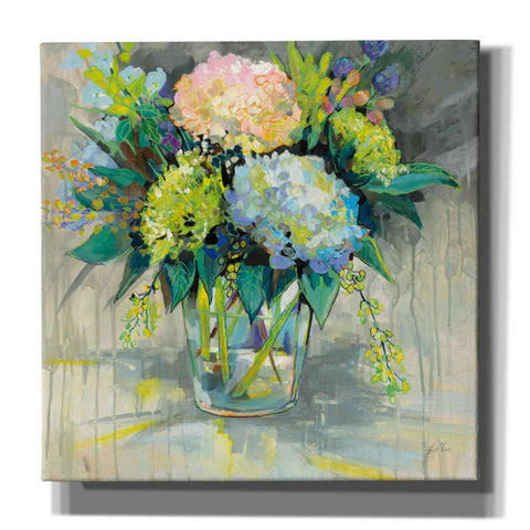 Image of 'Hydrangeas from the Garden' by Jeanette Vertentes, Canvas Wall Art