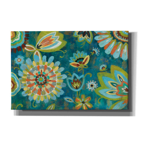 Image of 'Decorative Peacock Floral' by Silvia Vassileva, Canvas Wall Art