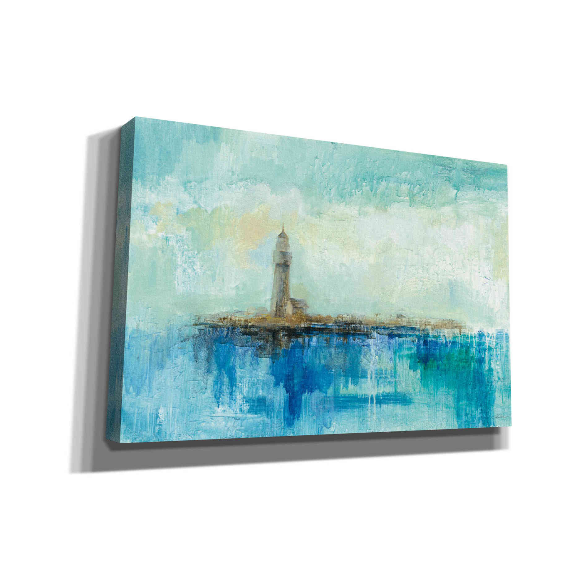 'Lighthouse Morning' by Silvia Vassileva, Canvas Wall Art