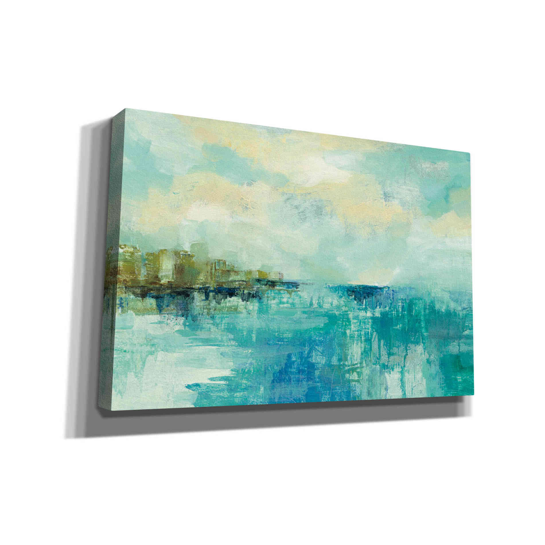 'Cliff Side Town' by Silvia Vassileva, Canvas Wall Art