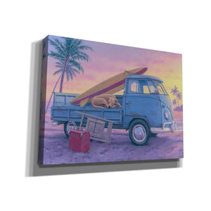 'The Beach Boy' by Richard Courtney, Canvas Wall Art