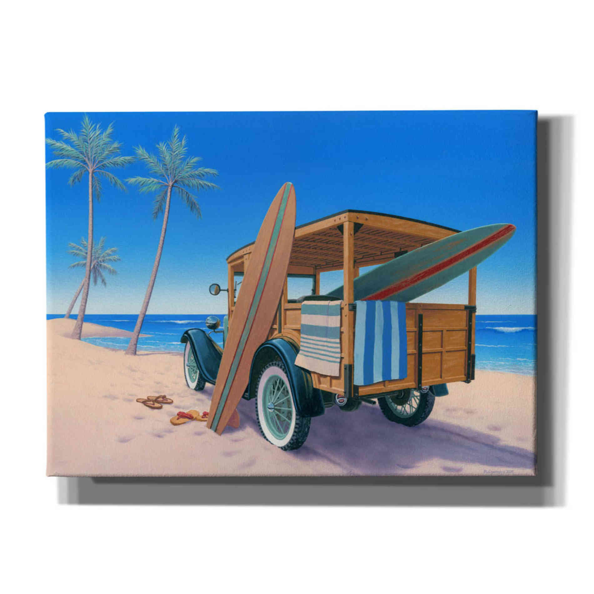 'The Good Ole Days' by Richard Courtney, Canvas Wall Art